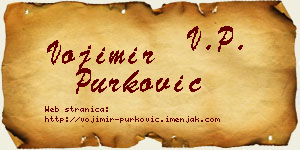 Vojimir Purković vizit kartica